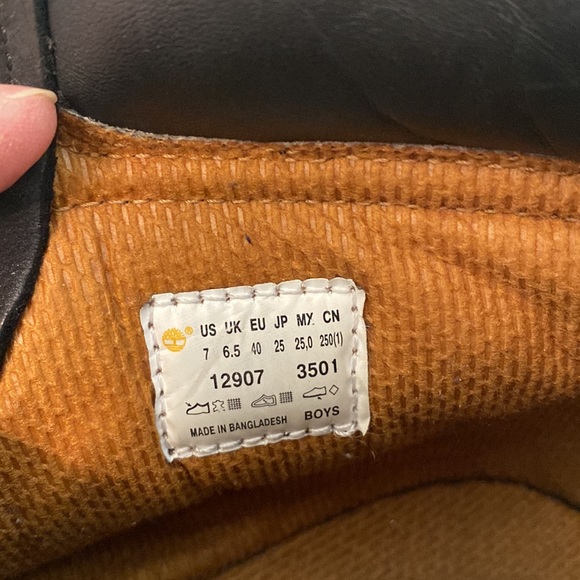 Timberland black suede boys boots - Picture 13 of 16